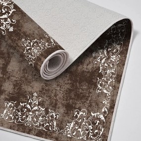 Set di tappetini per il bagno marroni 2 pz 60x100 cm – Foutastic