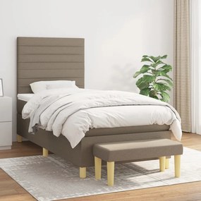 Giroletto A Molle Con Materasso Tortora 100x200 Cm İn Tessuto /