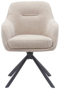 Set di sedie da pranzo color crema in imbottito 2 pz Avola – Unique Furniture