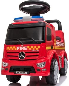 Bici a spinta Mercedes Camion dei pompieri 2xAA rosso