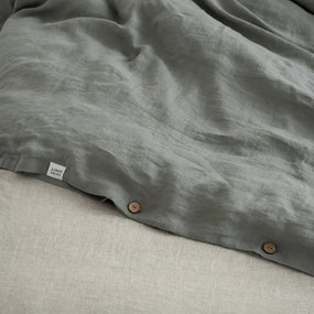 Biancheria da letto cachi extended linen per letto matrimoniale 200x220 cm Khaki - Linen Tales