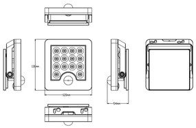 Top Light - Proiettore solare da parete a LED HELEON S LED/5W/3,7V IP65 4000K