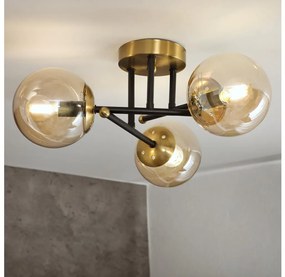 Brilagi - Lampadario a plafone MALIVA 3xE14/15W/230V in finitura oro