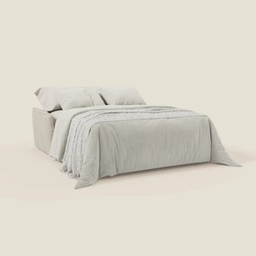 Elios Divano letto con morbidi cuscini spalliera in tessuto smacchiabile T24 bianco latte