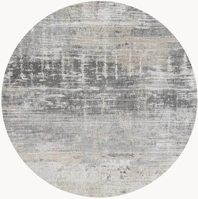 Tappeto rotondo jacquard lavabile da interno-esterno Streaks