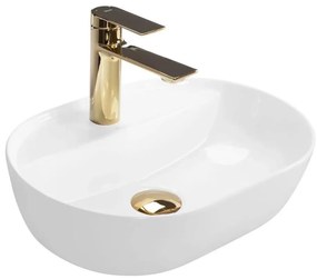 REA-U6617 - Lavabo da appoggio AURA 30x42 cm ceramica/bianco lucido