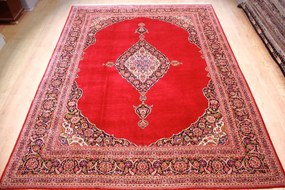 Kashan Tappeto 430 x 320 (Iran) Annodato A Mano