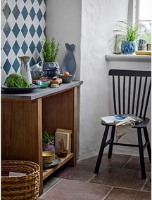 Tavolo consolle di colore naturale con piano in metallo 40x110 cm Riva – Bloomingville