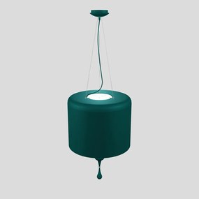 Lampadario Contemporaneo Eva In Plastica Verde Alluminio 4 Luci