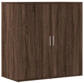 Credenza rovere marrone 79x38x80 cm in legno multistrato