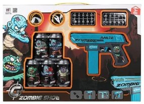 Playset Zombie Shot Pistola a Freccette Azzurro (50 x 35 cm)