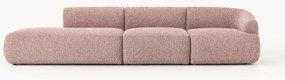 Chaise longue componibile 4 posti in bouclé Sofia