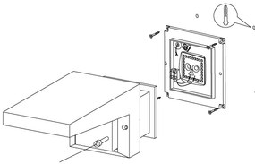 Eglo 95097 - Applique da esterno DESELLA 1 LED/10W/230V