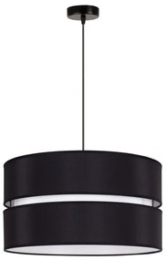 Duolla - Lampadario a sospensione con filo DUO 1xE27/15W/230V diametro 40 cm nero/bianco