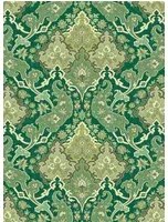 Damask Tapete Pushkin von Cole & Son - Emerald Green & Lime