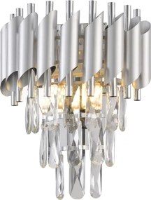 Brilagi - Lampada da parete ECLIPSE 2xE14/10W/230V argento