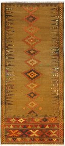 Kilim Tappeto 100x230 Marrone (Iran) Tessuto A Mano
