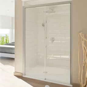 Porta doccia scorrevole Style, L 117-120.5 cm x H 200 cm x SP 8 mm, profilo cromo