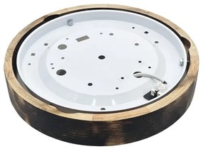 Plafoniera LED OAK SMOKY SLIM LED/20W/230V 4000K Ø 27 cm rovere/marrone scuro