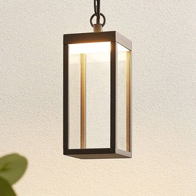 Lucande Lampada a sospensione LED da esterni Cube, 26 cm
