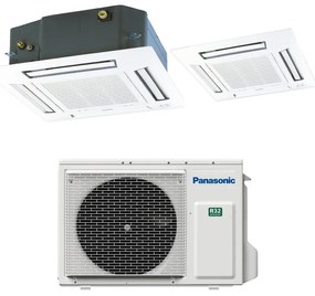 Condizionatore a muro monosplit PANASONIC CASSETTA 60X60 21000BTU 21000 BTU classe raffreddamento A++, bianco