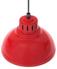 Lampadario a sospensione con filo SVEN 3xE27/15W/230V rosso
