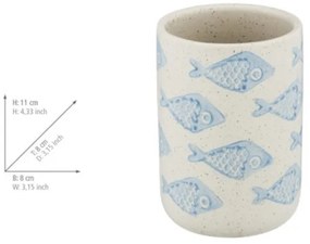 WENKO 24310100 - Bicchiere da bagno AQUAMARIN 8x11 cm beige