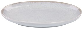 Servizio di piatti e posate porcellana grigio chiaro SESAME Beliani
