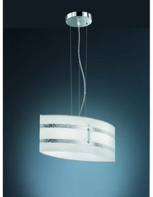 Trio - Lampadario a sospensione con filo NIKOSIA 2xE27/40W/230V argento