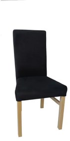 Sedia da pranzo ALISON nera/rovere