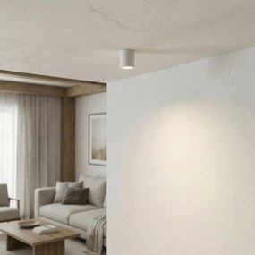 Plafoniera Ø70 x 70mm GU10 in Gesso Pitturabile Cilindrica