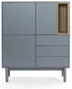 Cassettiera alta blu-grigio 100x120 cm Corvo - Teulat