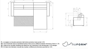 Divano letto angolare crema (variabile) Homely Tommy - Miuform