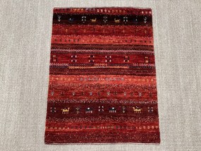 Loribaft Tappeto persiano 80 x 60 Rosso (Iran) Annodato A Mano