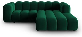 Divano angolare verde scuro ad angolo destro Lupine - Micadoni Home