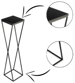 Portafiori LOFT 100x24 cm nero