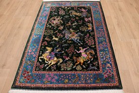 Ghom Tappeto 200x140 (Iran) Annodato A Mano
