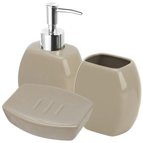 Set 3 Accessori D'Appoggio Feridras "Parigi" Tortora