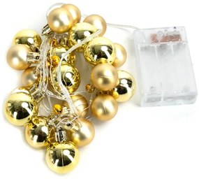 Aigostar - Catena luminosa natalizia a LED 20xLED/3xAA 2 m bianco caldo