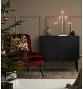 Markslöjd 704820 - Candelabro natalizio MAESTRO 5xE5/0,8W/230/12V cromo