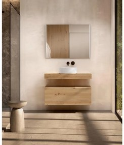 Armadietto bagno a terra Element VISOBATH 1 cassetto P 46 x L 99.5 x H 34.5 cm roble costa placcato compensato