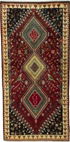 Shiraz Tappeto persiano 220x110 Rosso (Iran) Annodato A Mano