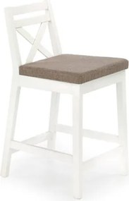 Sgabello da bar Borys Low in bianco/Inari23 - H 83 cm