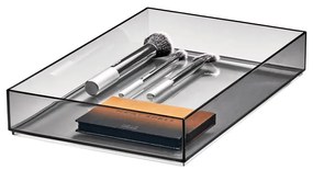 Organizzatore da bagno nero opaco per cosmetici in plastica riciclata - iDesign