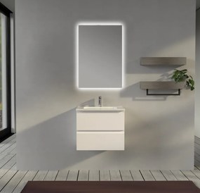 Mobile bagno 60 cm sospeso Bianco opaco - Sofia