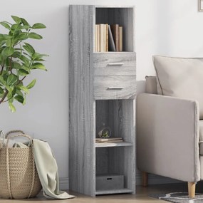 Credenza grigio sonoma 30x42,5x124 cm in legno multistrato