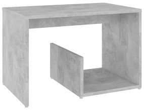 Tavolino grigio cemento 59x36x38 cm in legno multistrato