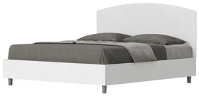 Letto Matrimoniale 160x190 cm con Rete e Contenitore Antilia Bianco