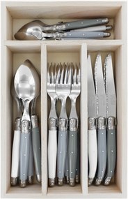 Set di 24 posate fatte a mano lucide Debutant, 6 persone