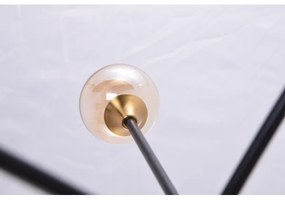 Azzardo AZ4700 - Lampadario su palo SOLEN 6xG9/30W/230V nero/oro